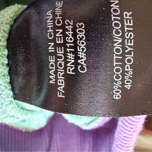 Empyre Pink, Green, and Purple Cargo Joggers - Picture 8 of 8